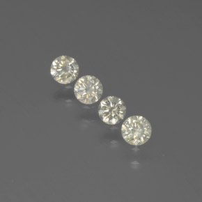 캐럿 천연 샴페인 다이아몬드 보석, 라운드 컷, SI