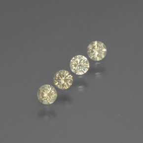 캐럿 천연 샴페인 다이아몬드 보석, 라운드 컷, 2.60 mm, SI