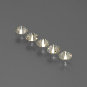 캐럿 천연 샴페인 다이아몬드 보석, 라운드 컷, 2.94 mm, SI