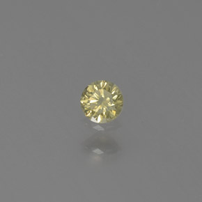 0.06캐럿 천연 샴페인 다이아몬드, 라운드 컷, 2.54 mm, SI