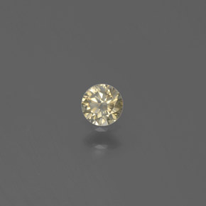 0.13캐럿 천연 샴페인 다이아몬드, 라운드 컷, 3.29 mm, SI