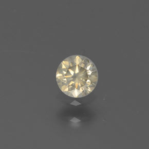 0.16캐럿 천연 샴페인 다이아몬드, 라운드 컷, 3.35 mm, SI