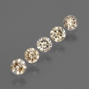 캐럿 천연 샴페인 다이아몬드 보석, 라운드 컷, SI