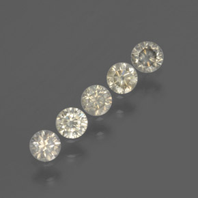 캐럿 천연 샴페인 다이아몬드 보석, 라운드 컷, SI