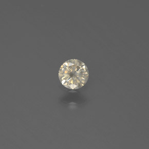 0.12캐럿 천연 샴페인 다이아몬드, 라운드 컷, 3.26 mm, SI