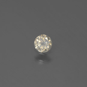 0.12캐럿 천연 샴페인 다이아몬드, 라운드 컷, 3.26 mm, SI