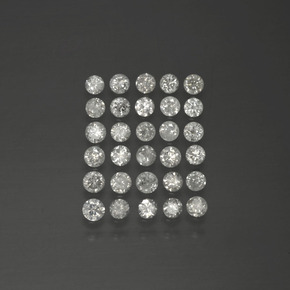 캐럿 천연 화이트 다이아몬드 보석, 라운드 컷, 1.89 mm, SI