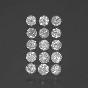 캐럿 천연 화이트 다이아몬드 보석, 라운드 컷, 2.46 mm, SI