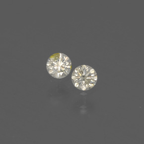 캐럿 천연 샴페인 다이아몬드 보석, 라운드 컷, 2.68 mm, SI
