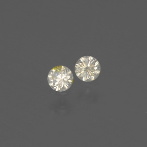 캐럿 천연 샴페인 다이아몬드 보석, 라운드 컷, 2.68 mm, SI