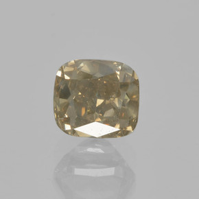 1.01캐럿 천연 코냑 다이아몬드, 쿠션 컷, 5.1×4.7 mm, VS-SI