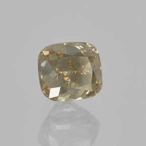 1.01캐럿 천연 코냑 다이아몬드, 쿠션 컷, 5.1×4.7 mm, VS-SI