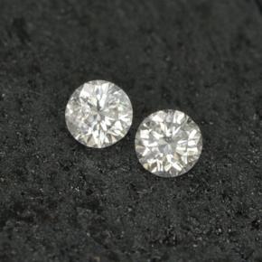 캐럿 천연 화이트 다이아몬드 보석, 라운드 컷, 1.90 mm, VS