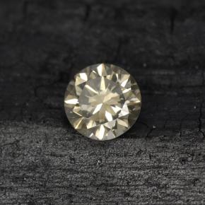 0.20캐럿 천연 라이트 샴페인 다이아몬드, 라운드 컷, 3.70 mm, VS-SI