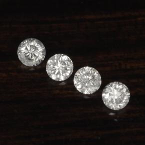 캐럿 천연 화이트 다이아몬드 보석, 라운드 컷, 1.81 mm, VS-SI