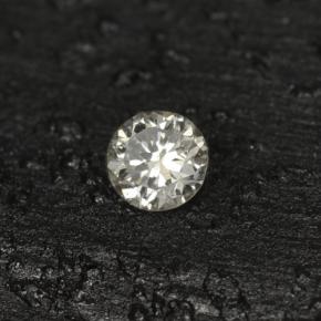 0.04캐럿 천연 라이트 옐로우 다이아몬드, 라운드 컷, 2.40 mm, VS-SI