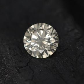 0.20캐럿 천연 라이트 샴페인 다이아몬드, 라운드 컷, 3.79 mm, VS-SI