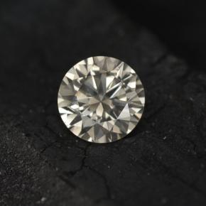0.20캐럿 천연 라이트 샴페인 다이아몬드, 라운드 컷, 3.79 mm, VS-SI