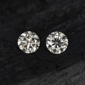 캐럿 천연 화이트 다이아몬드 보석, 라운드 컷, 1.81 mm, VS-SI