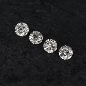 0.09캐럿 천연 화이트 다이아몬드 보석, 라운드 컷, 1.84 mm, VS-SI