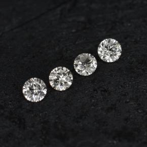 0.09캐럿 천연 화이트 다이아몬드 보석, 라운드 컷, 1.84 mm, VS-SI