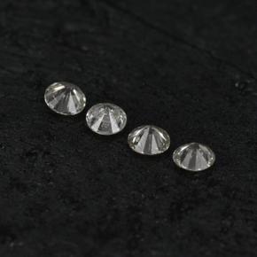 0.09캐럿 천연 화이트 다이아몬드 보석, 라운드 컷, 1.84 mm, VS-SI
