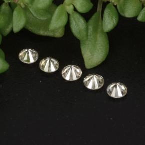 0.09캐럿 천연 연노랑 다이아몬드 보석, 라운드 컷, VS-SI