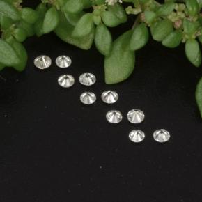 캐럿 천연 화이트 다이아몬드 보석, 라운드 컷, 1.26 mm, VS-SI