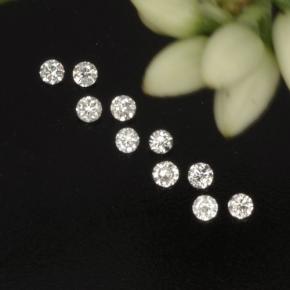 캐럿 천연 화이트 다이아몬드 보석, 라운드 컷, 1.31 mm, VS-SI