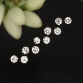 캐럿 천연 화이트 다이아몬드 보석, 라운드 컷, 1.31 mm, VS-SI
