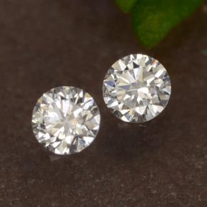 0.07캐럿 천연 화이트 다이아몬드 보석, 라운드 컷, 2.05 mm, VS-SI