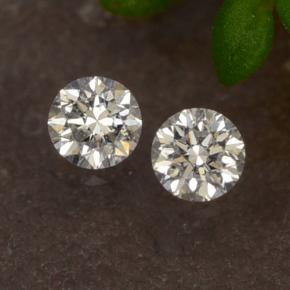 0.06캐럿 천연 화이트 다이아몬드 보석, 라운드 컷, 2.06 mm, VS-SI