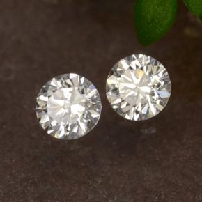 0.06캐럿 천연 화이트 다이아몬드 보석, 라운드 컷, 2.06 mm, VS-SI
