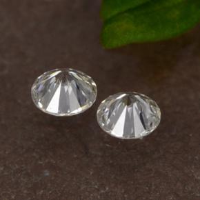 0.07캐럿 천연 화이트 다이아몬드 보석, 라운드 컷, 2.07 mm, VS-SI