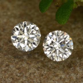 0.07캐럿 천연 화이트 다이아몬드 보석, 라운드 컷, 2.08 mm, VS-SI