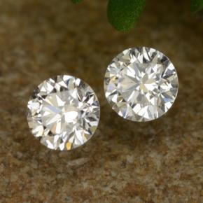 0.07캐럿 천연 화이트 다이아몬드 보석, 라운드 컷, 2.08 mm, VS-SI