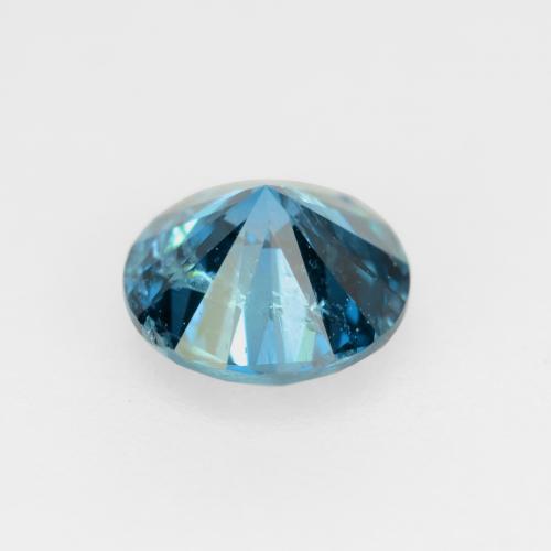 0.30캐럿 천연 라이트 프러시안 블루 다이아몬드, 라운드 컷, 4.27 mm, SI
