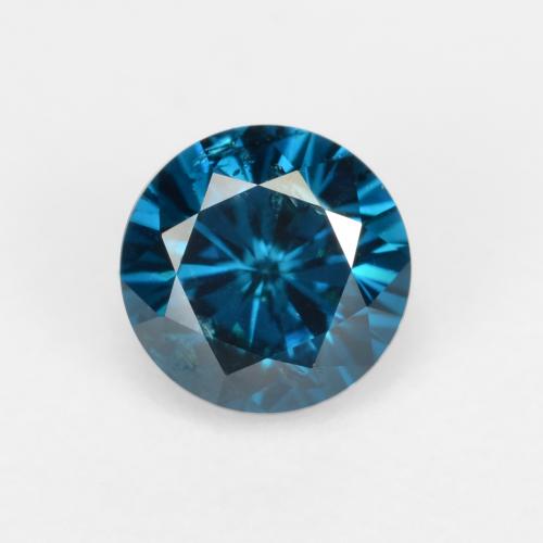 0.28캐럿 천연 런던 블루 다이아몬드, 라운드 컷, 4.21 mm, VS-SI