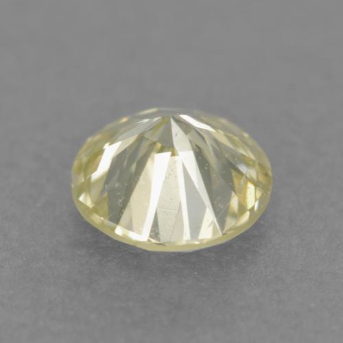 0.23캐럿 천연 담황색 다이아몬드, 라운드 컷, 3.95 mm, VS