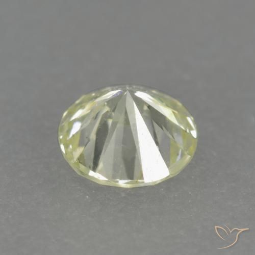 0.15캐럿 천연 담황색 다이아몬드, 라운드 컷, 3.39 mm, VS