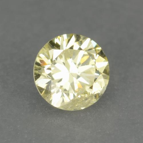 0.15캐럿 천연 담황색 다이아몬드, 라운드 컷, 3.37 mm, VS-SI