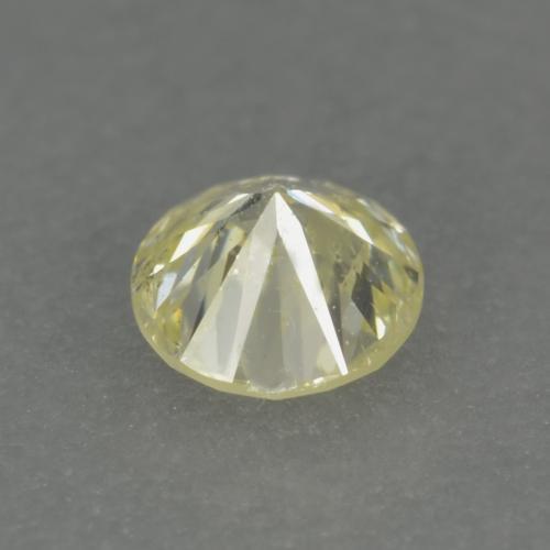 0.15캐럿 천연 담황색 다이아몬드, 라운드 컷, 3.37 mm, VS-SI