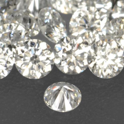 0.02캐럿 천연 따뜻한 화이트 다이아몬드, 라운드 컷, 1.68 mm, VS-SI