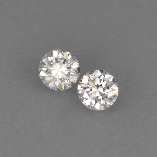 0.02캐럿 천연 따뜻한 화이트 다이아몬드 보석, 라운드 컷, 1.73 mm, VVS-VS