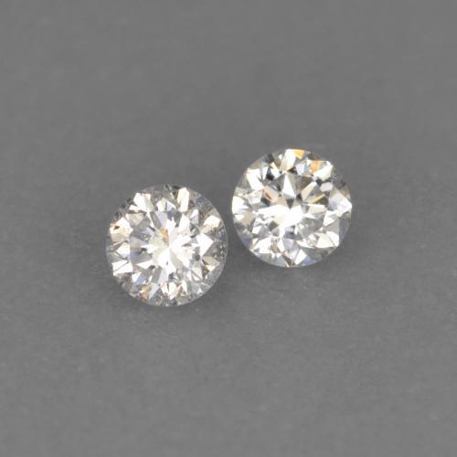 0.02캐럿 천연 따뜻한 화이트 다이아몬드 보석, 라운드 컷, 1.73 mm, VVS-VS