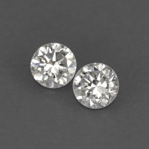 0.02캐럿 천연 따뜻한 화이트 다이아몬드 보석, 라운드 컷, 1.71 mm, VVS-VS