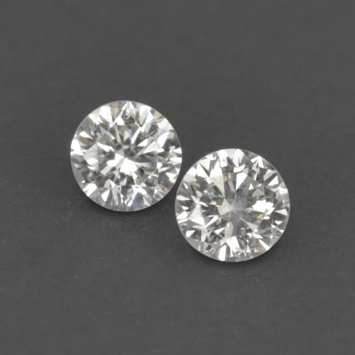 0.04캐럿 천연 따뜻한 화이트 다이아몬드 보석, 라운드 컷, 1.73 mm, VVS-VS