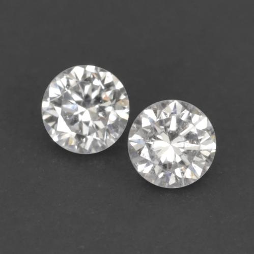 0.03캐럿 천연 따뜻한 화이트 다이아몬드 보석, 라운드 컷, 1.68 mm, VVS-VS