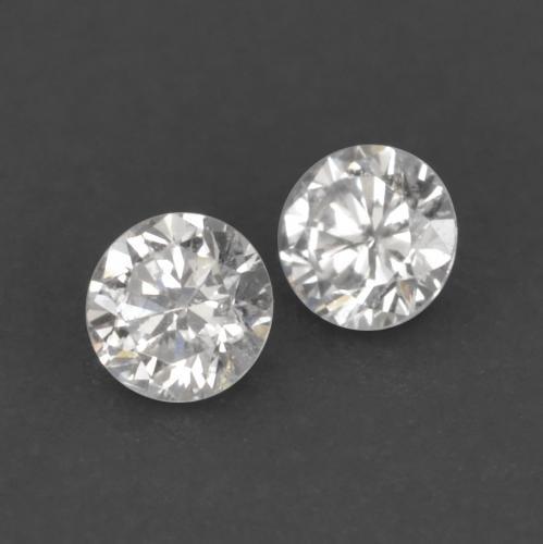 0.03캐럿 천연 따뜻한 화이트 다이아몬드 보석, 라운드 컷, 1.68 mm, VVS-VS