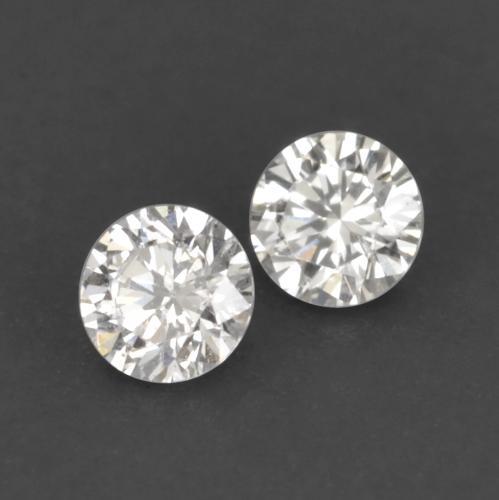 0.04캐럿 천연 따뜻한 화이트 다이아몬드 보석, 라운드 컷, 1.74 mm, VVS-VS